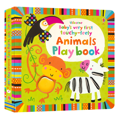 Usborne Baby's Very First Touchy-feely Play Book 尤斯伯恩早教启蒙触摸书 英语图画绘本 翻翻单词纸板书 英文原版进口儿童图书