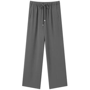 【UPF50+】太平鸟直筒小个子休闲裤夏季凉感薄款垂感裤子