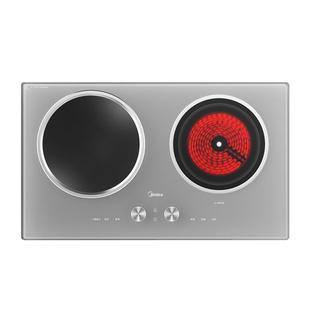 美的铂钻电磁灶电磁炉电陶炉双灶嵌入式家用炒菜3500W大功率