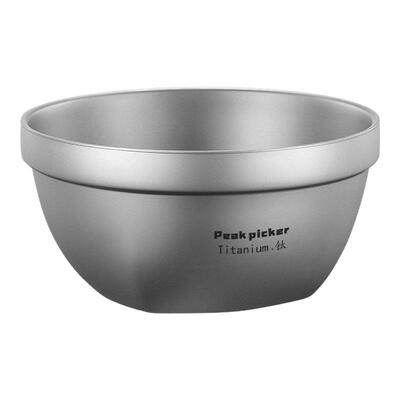 征峰者纯钛饭碗800ml户外露营