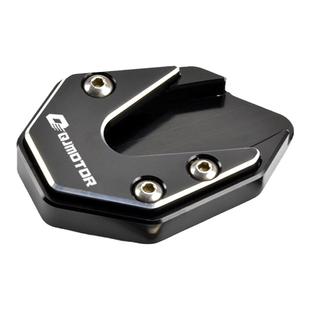 适用QJ钱江鸿350 FORT350改装防滑边撑加大底座 侧脚撑脚垫加大座