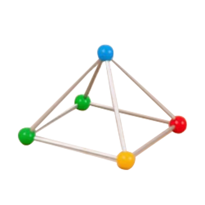 儿童3D插珠积木帐篷几何城堡