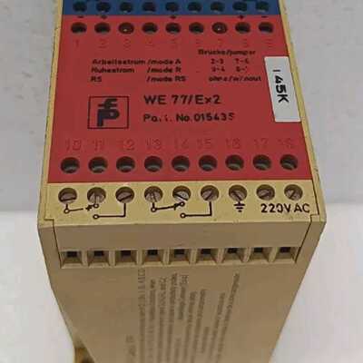 Pepperl Fuchs 01669S Isolator Switch Relay, WE 77/Ex2, 220 V