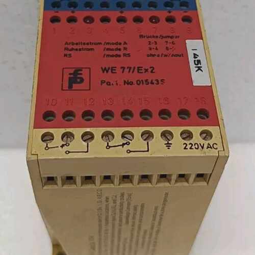 Pepperl Fuchs 01669S Isolator Switch Relay, WE 77/Ex2, 220 V