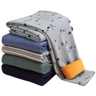 猫人男大童加绒保暖裤男孩打底绒裤子儿童秋裤内穿校服神器青少年