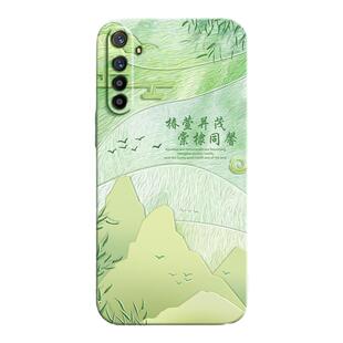 温暖寄语适用Realme真我x手机壳realmex2/x2pro新款opporealmex硅胶RMX1901小清新艺术油画套oppo防摔男女软