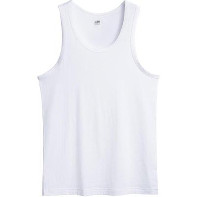 三枪男士背心纯棉80s高支结构