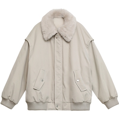 巴恩风工装短款90白鸭绒羽绒服