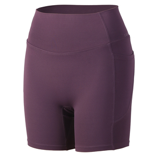 DCW高弹运动短裤女高腰收腹提臀健身热裤免穿内裤跑步瑜伽三分裤