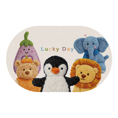 浴室仿亚麻吸水速干防滑加厚地垫