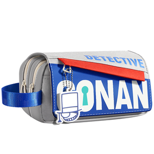 柯南联名笔袋2025超火新款超大容量文具盒高颜值男孩创意铅笔盒女生小学生女孩儿童多功能收纳包初中生高中