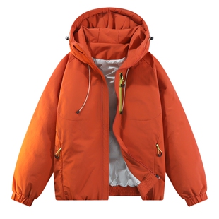 男士极寒三防羽绒服男高级感外套冬装2026新款冬季潮牌帅气冲锋衣