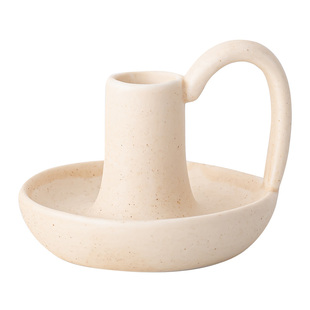 北欧陶瓷蜡台氛围感餐桌民宿样板间软装烛光晚餐装饰摆件拍摄道具