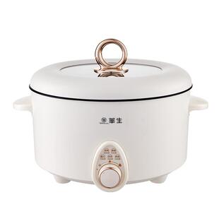 华生6L电火锅连体式家用不粘锅3-4人多功能电热火锅电锅官方正品