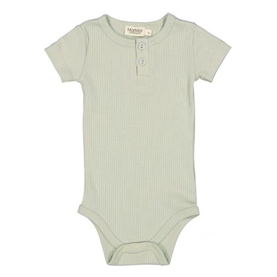 北欧mar莫代尔坑条短袖包屁衣夏