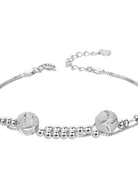 转运珠纯银手链礼物送女友