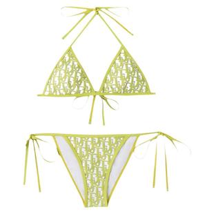 泳衣女夏网红性感三点式比基尼小胸挂脖吊带分体显瘦温泉度假泳装