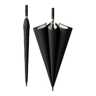 双层自动雨伞长柄抗风男大号加固加厚双人三人暴雨专用logo定制伞