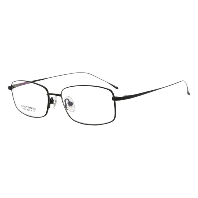 配玻璃镜片近视眼镜男纯钛超轻全框100/200/300/400有度数变色镜
