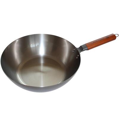 珍珠生活日本纯钛炒锅30cm无涂层