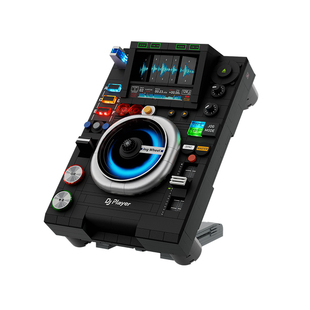 【重磅新品】拼奇积木复古DJ打碟机拼搭益智玩具摆件创意礼物