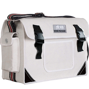 虎榜电工专用帆布包多功能电工包耐磨加厚单肩斜挎包邮差背工具包