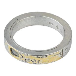 Parts of Four 先锋工业风钻石原石18K黄金融合纯银设计圆环戒指