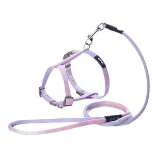 新款猫咪牵引绳溜猫遛猫绳防挣脱可调节猫绳子牵引猫拴猫绳链