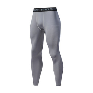 秋冬运动打底裤男篮球训练保暖裤高弹速干透气压缩紧身裤健身长裤