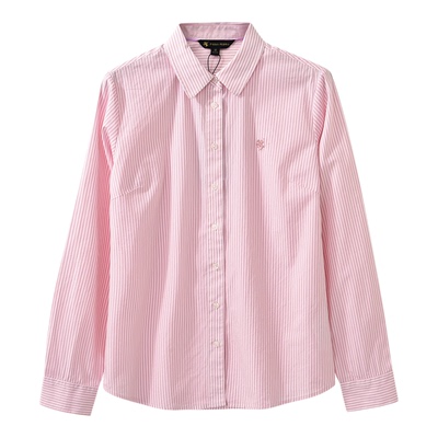 保罗彼得2026春夏新款女纯棉条纹衬衫长袖时尚衬衣开衫CBFAC00541