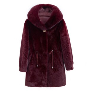 230斤妈妈冬装外套洋气高贵老年女装加肥加大码大衣外套奶奶衣服