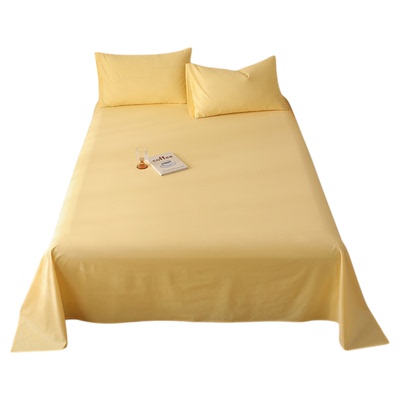 无印良品全棉纯棉简约床单单件