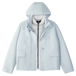 FILA FUSION斐乐潮牌羽绒服两件套女官方冬季保暖宽松三合一外套