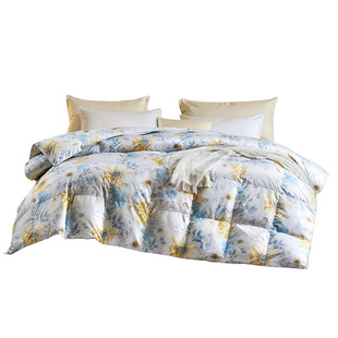 富安娜家纺羽绒被白鹅绒保暖加厚被子冬天被芯羽绒鹅绒被冬季被褥