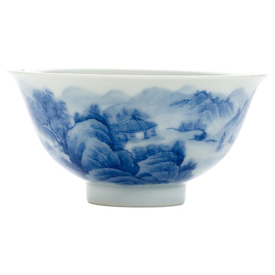 祖传窑细工山水若深杯