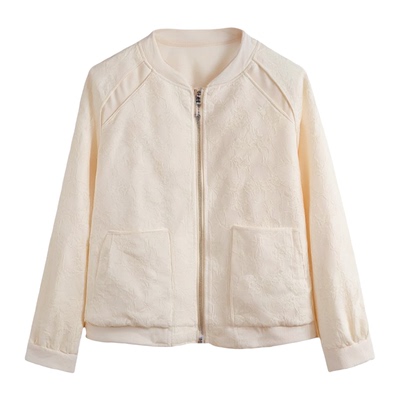 小香风提花棒球服外套女