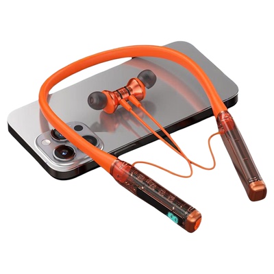 透明LED数显无线蓝牙耳机