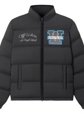 【明星同款】OFF-WHITE™ 情侣装新款立领拉链绗缝羽绒夹克