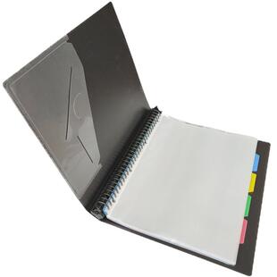 文件夹活页a4索引页30孔活页夹资料册插页外壳打孔夹活页册隔页纸