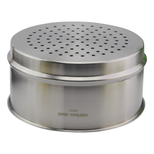 LUNKAI18-10不锈钢小蒸笼304蒸格屉蒸片架垫可叠加使用18CM不含锅