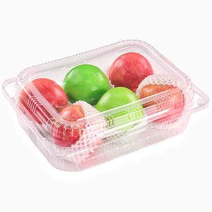 一次性水果盒子带盖塑料草莓打包盒透明卡扣紧龙眼冬枣果切包装盒