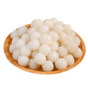 糯米小丸子宁波小圆子元宵冰粉配料桂花无馅汤圆芋圆奶茶配料商用