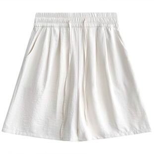 多色冰丝短裤女2026年春夏季休闲宽松高腰居家新品爆款热销山本裤