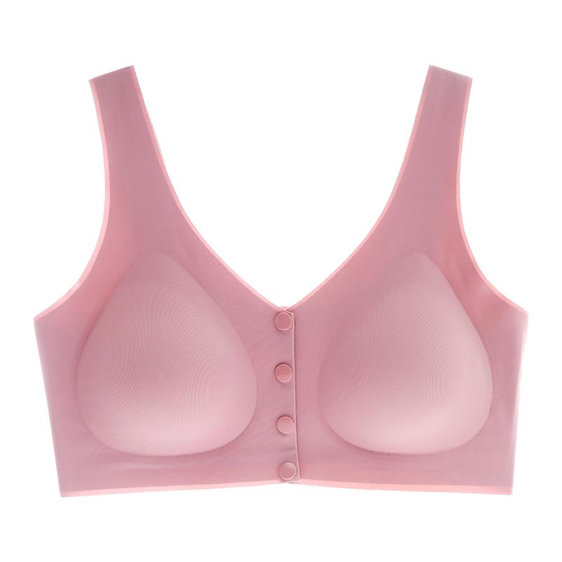 伊凡丽无痕舒适前扣义乳文胸