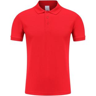 定制polo衫短袖工作服t恤印logo团队文化衫订制服装翻领印字刺绣