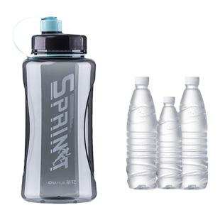 茶花运动水杯户外喝水壶塑料太空壶太空杯超大容量带把手多规格