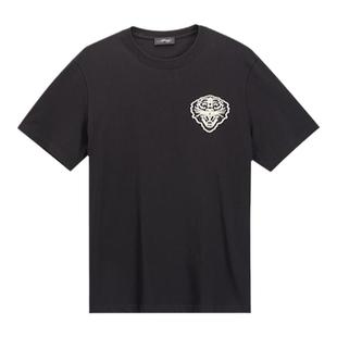 Ed Hardy埃德哈迪冬季新款美式复古虎头男士纯色时尚短袖T恤