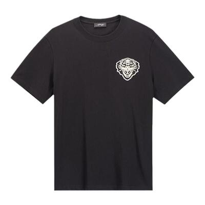 Ed Hardy埃德哈迪冬季新款美式复古虎头男士纯色时尚短袖T恤