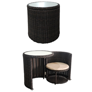 馨宁居小户型创意阳台桌椅可折叠阳台阅读桌椅阳台装饰布置桌椅