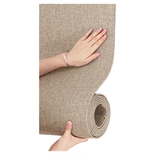 亚麻墙布无缝全屋墙纸自粘防水防潮卧室电视背景墙贴装饰遮丑壁纸